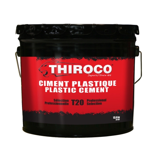 Ciment Plastique Thiroco 13,6 KG (Noir)