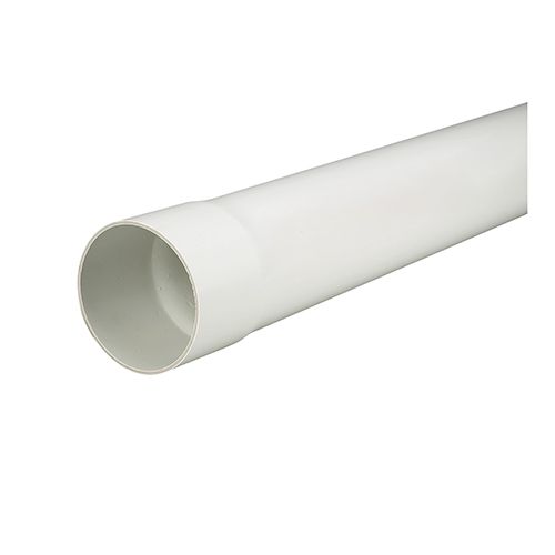 Tuyau d'égout PVC/BNQ, 4 po x 10 pi (NON-PERFORÉ)